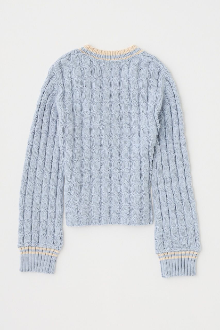 MOUSSY「CABLE LINE ニット」|ニット・セーター|