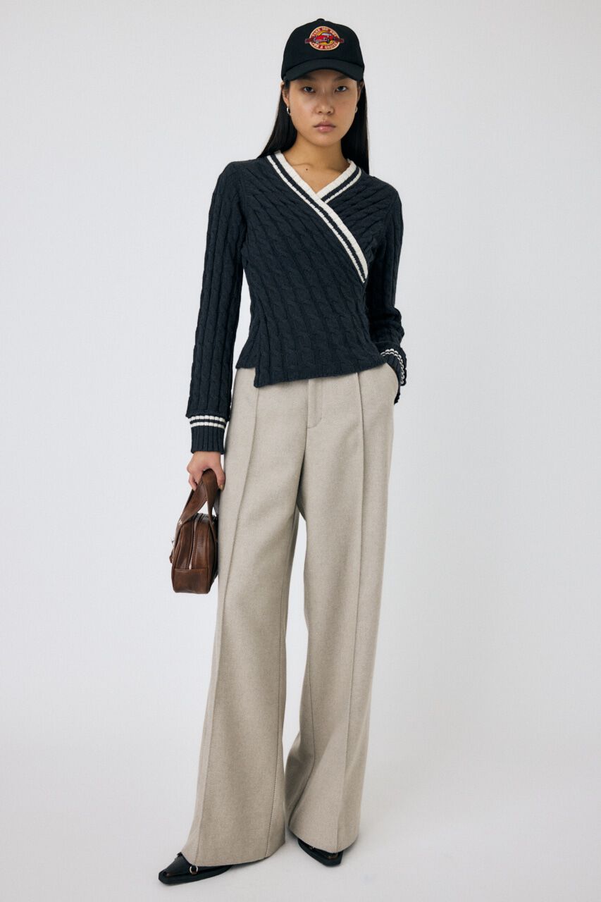 MOUSSY「CABLE LINE ニット」|ニット・セーター|