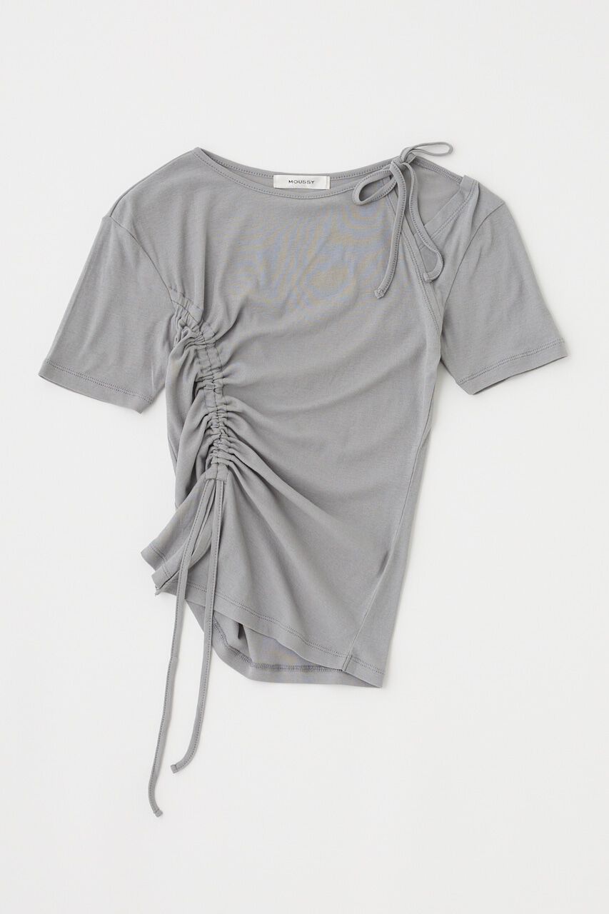 MOUSSY「ONE SHOULDER タイネック TEE」|Tシャツ・カットソー|T.GRY