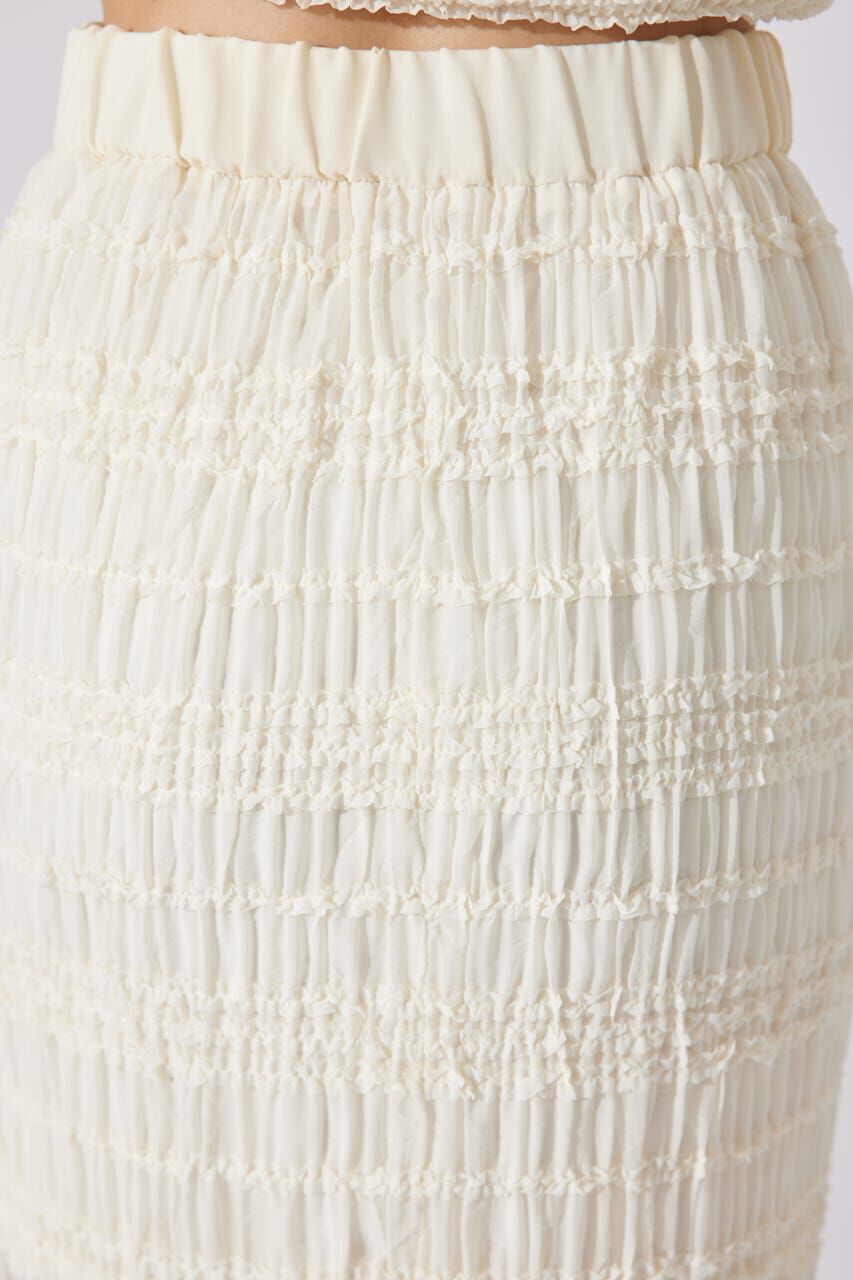 rienda「シャーリングカットフリルスカート」|スカート|