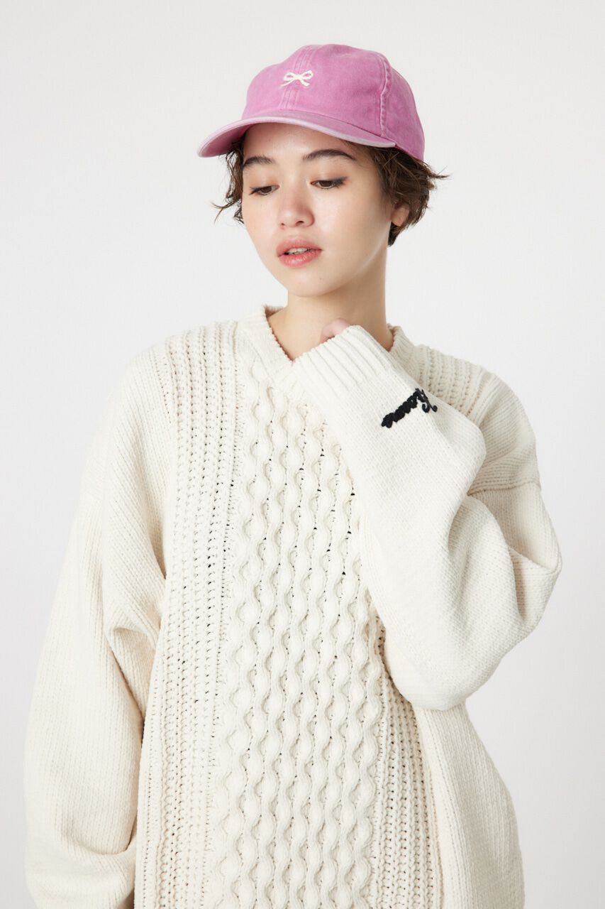 RODEO CROWNS「モールケーブルロゴニットワンピース」|ワンピース|