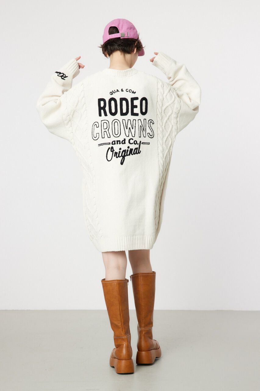 RODEO CROWNS「モールケーブルロゴニットワンピース」|ワンピース|