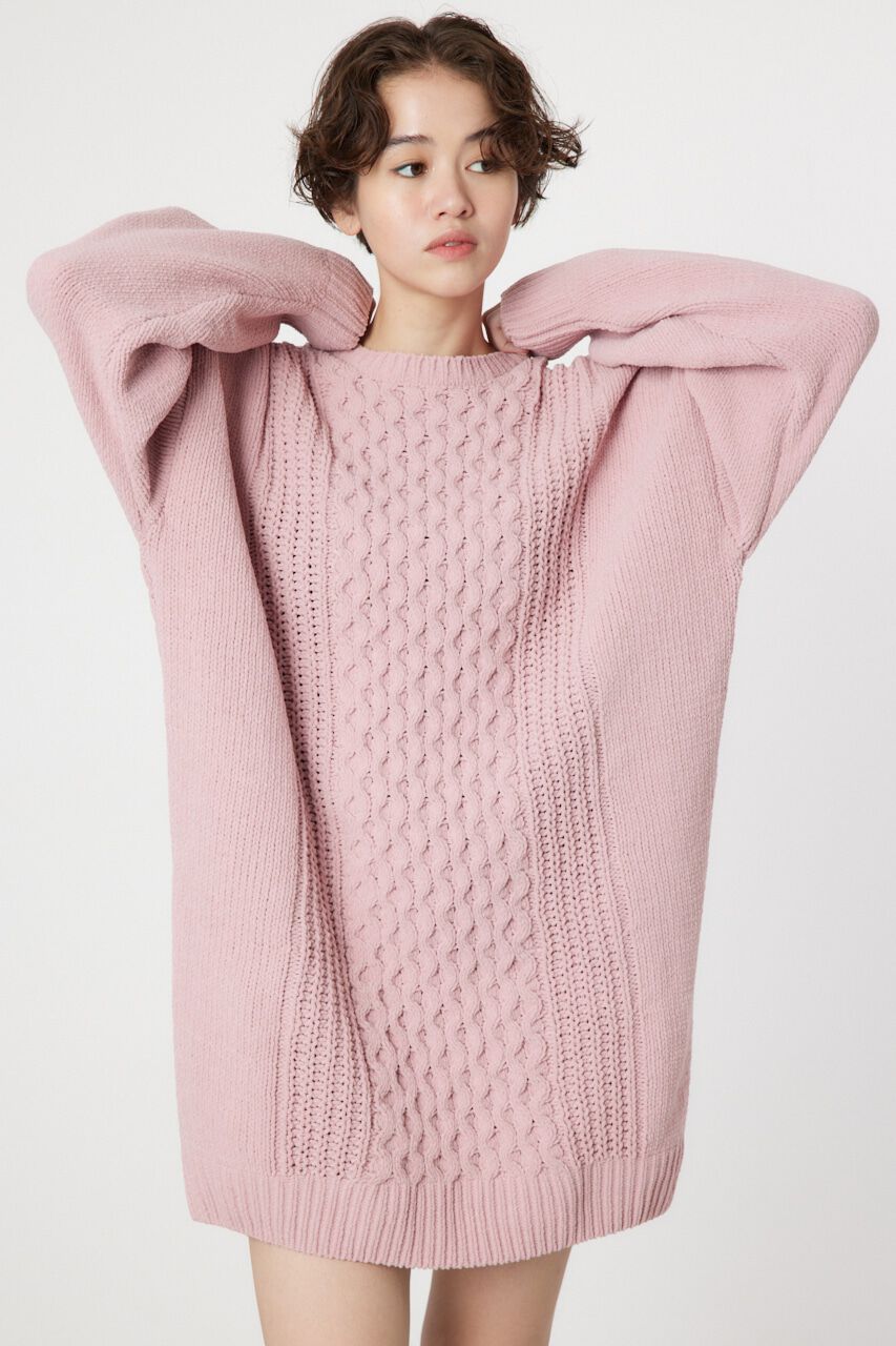 RODEO CROWNS「モールケーブルロゴニットワンピース」|ワンピース|