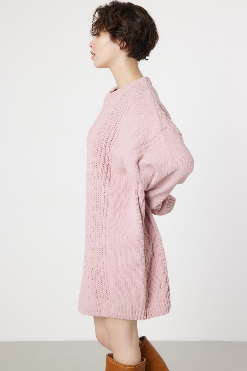 RODEO CROWNS「モールケーブルロゴニットワンピース」|ワンピース|