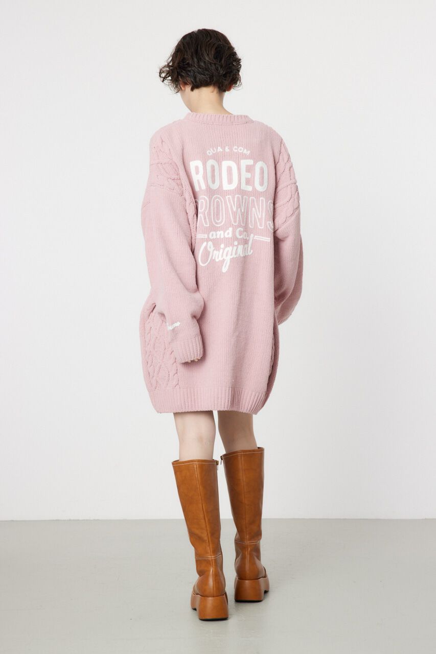 RODEO CROWNS「モールケーブルロゴニットワンピース」|ワンピース|