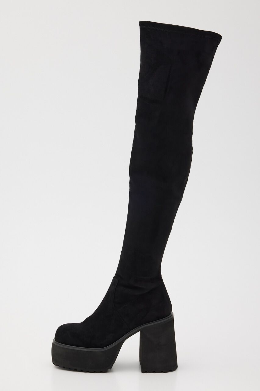 SLY「F／SUEDE KNEE HIGH ブーツ」|その他|BLK