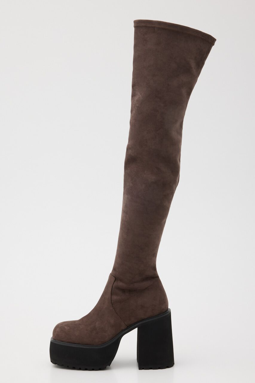 SLY「F／SUEDE KNEE HIGH ブーツ」|その他|BRN