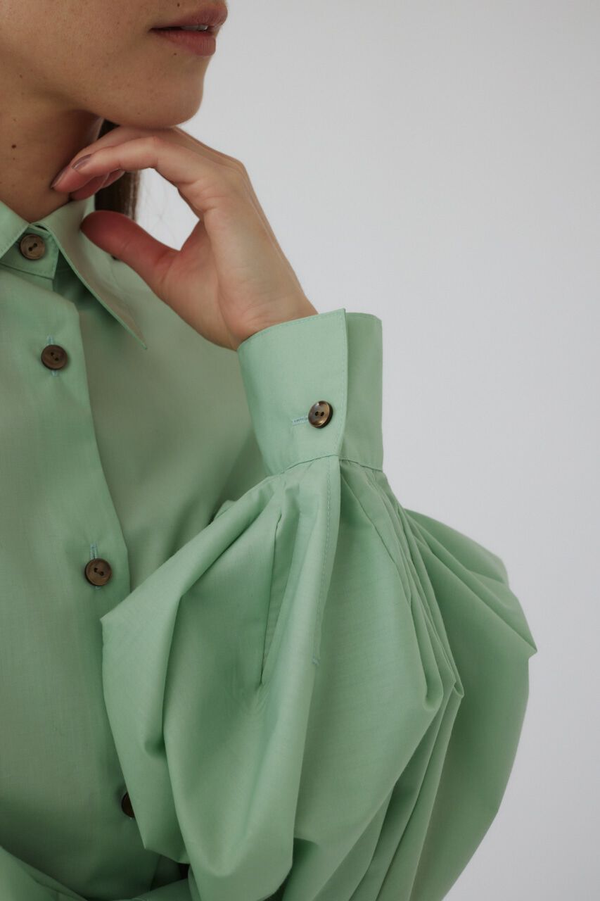 RIM.ARK 「ORIGAMI sleeve SH」|シャツ・ブラウス|