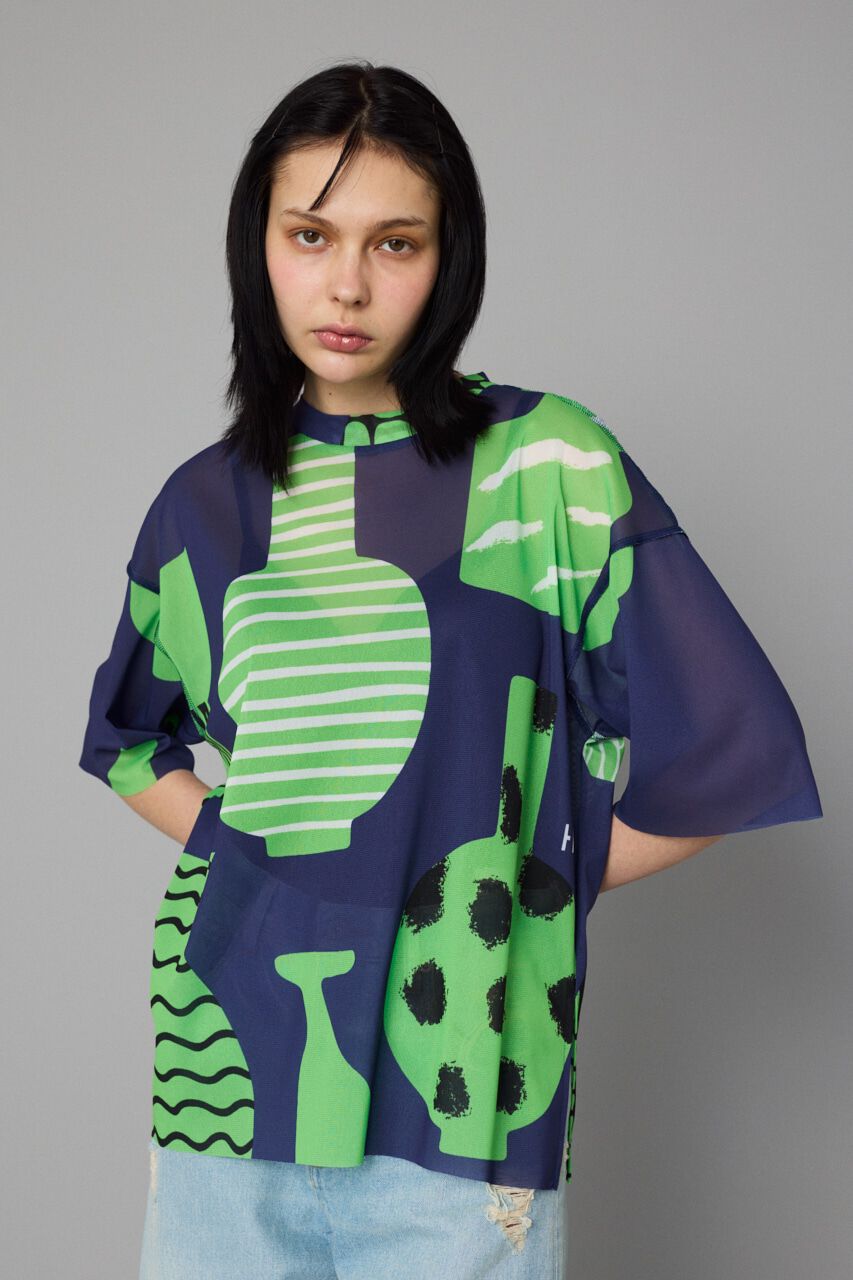 HeRIN.CYE「Flower vase tee」|Tシャツ・カットソー|NVY