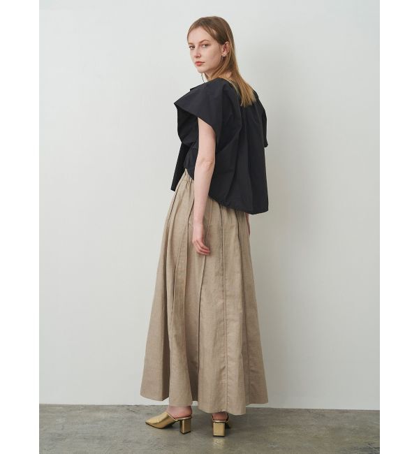 ELENDEEK「ASYME PANEL PIPING SK」|スカート|