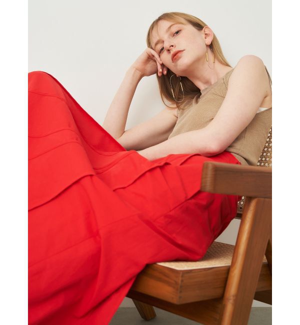 ELENDEEK「ASYME PANEL PIPING SK」|スカート|