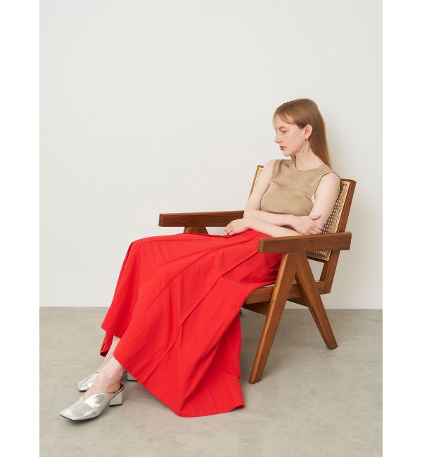 ELENDEEK「ASYME PANEL PIPING SK」|スカート|