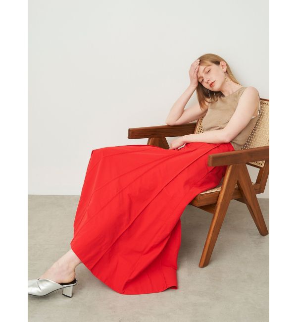 ELENDEEK「ASYME PANEL PIPING SK」|スカート|