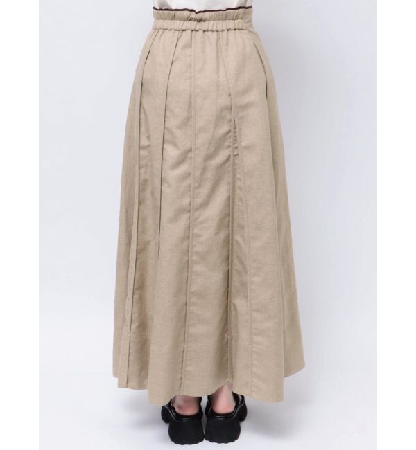 ELENDEEK「ASYME PANEL PIPING SK」|スカート|