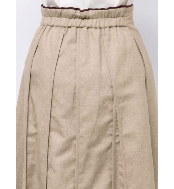 ELENDEEK「ASYME PANEL PIPING SK」|スカート|