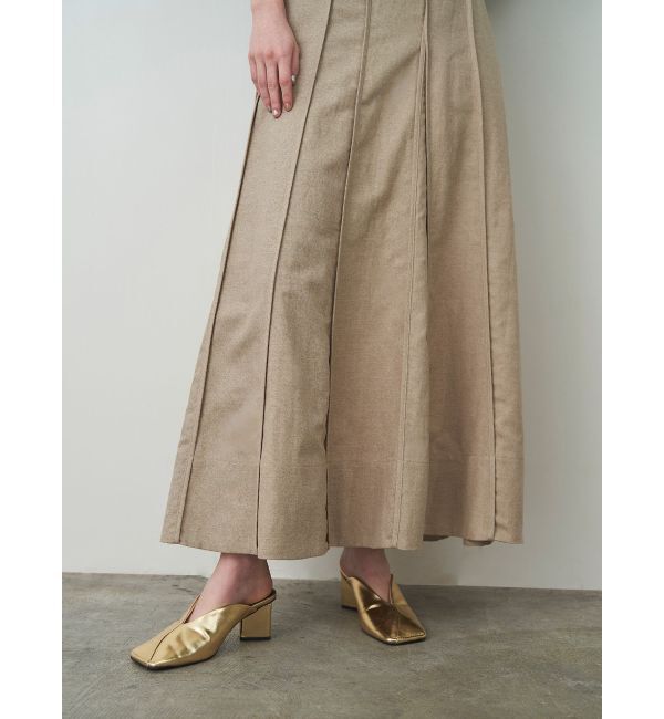 ELENDEEK「ASYME PANEL PIPING SK」|スカート|