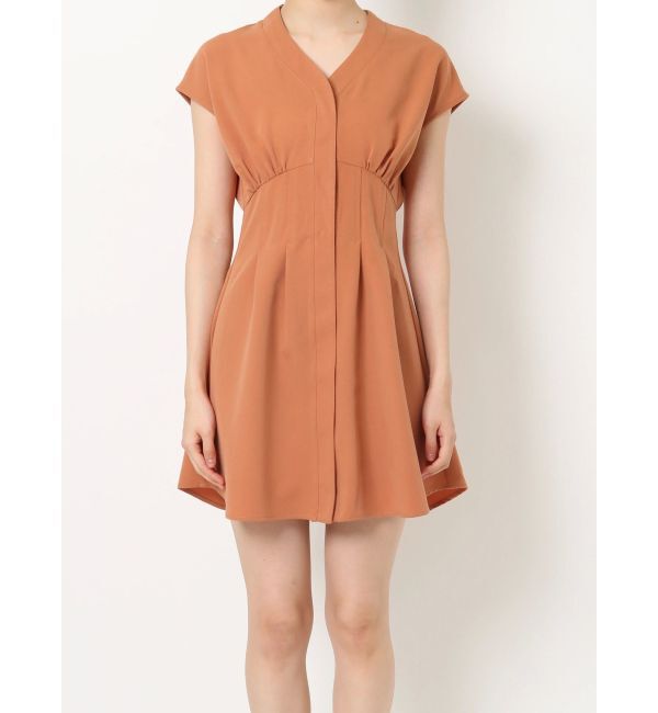 RESEXXY「ノーカラーコルセットシャツワンピース」|ワンピース|