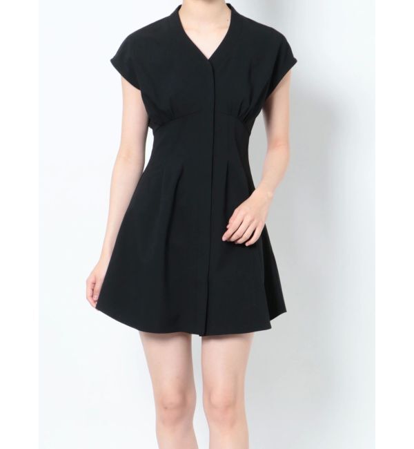 RESEXXY「ノーカラーコルセットシャツワンピース」|ワンピース|