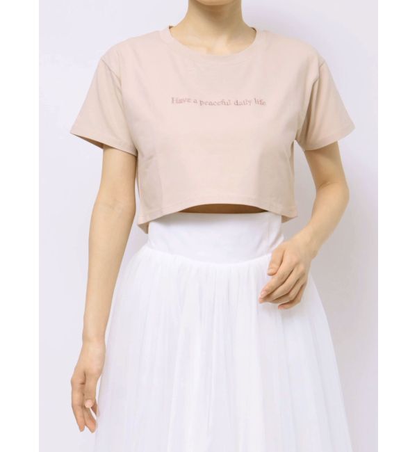 RESEXXY「ロゴ刺繍Tシャツ」|Tシャツ・カットソー|