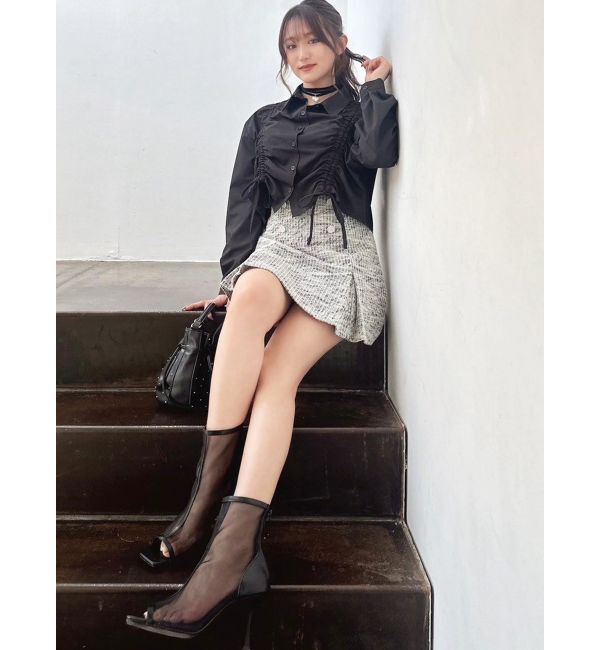 RESEXXY「オープントゥメッシュブーツ」|ショートブーツ|