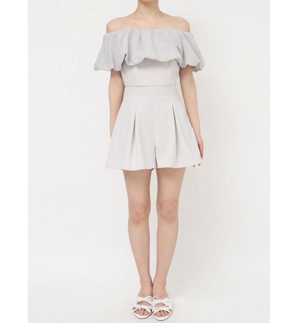 RESEXXY「バルーンオフショルショートコンビネゾン」|オールインワン|