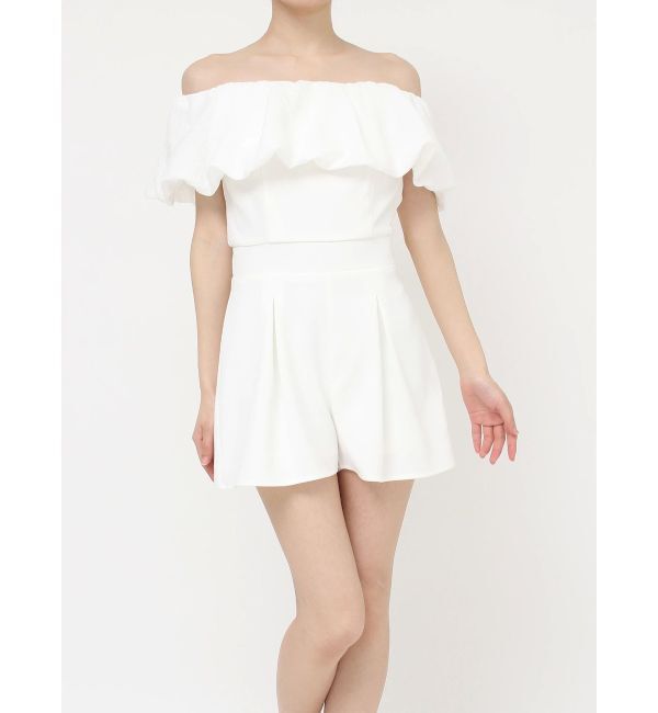 RESEXXY「バルーンオフショルショートコンビネゾン」|オールインワン|