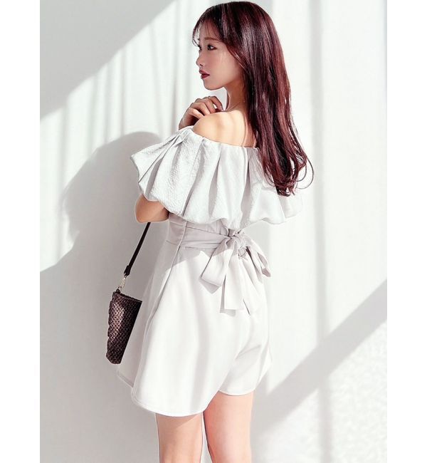 RESEXXY「バルーンオフショルショートコンビネゾン」|オールインワン|