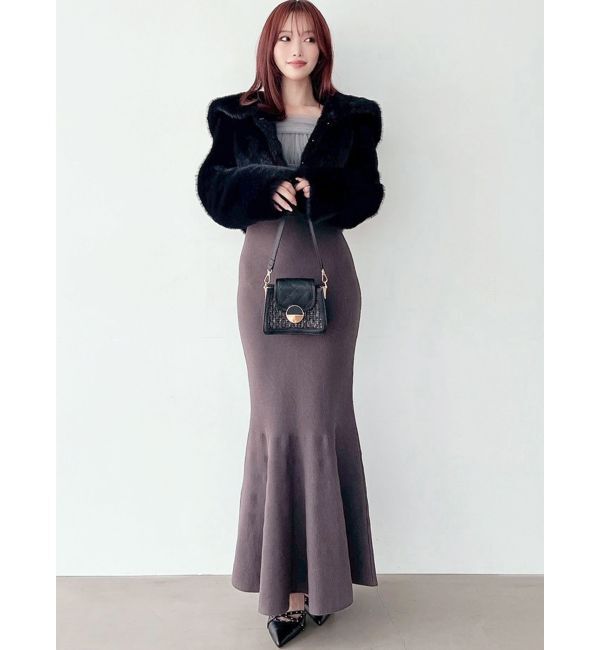 RESEXXY「【骨格ウェーブ向け】ドッキングオフショルリボンワンピース」|ワンピース|