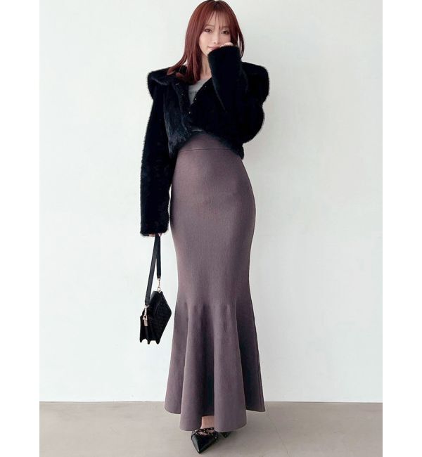 RESEXXY「【骨格ウェーブ向け】ドッキングオフショルリボンワンピース」|ワンピース|