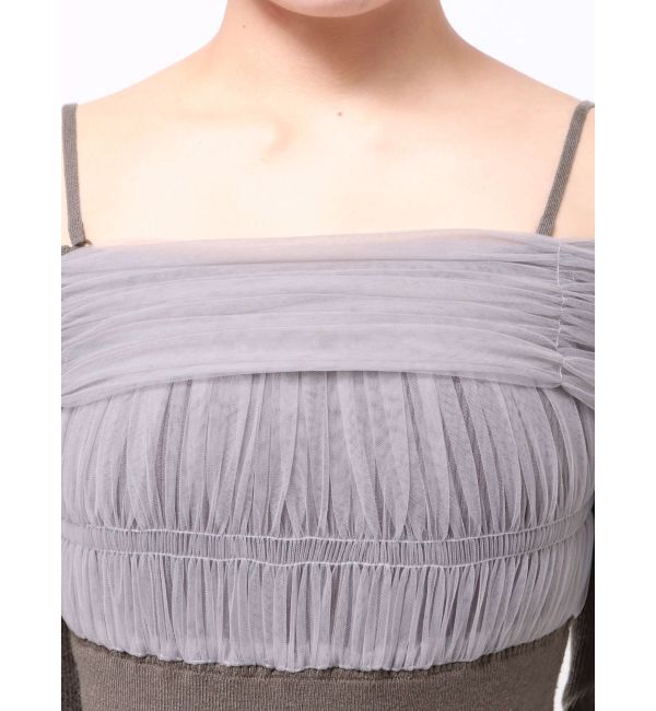 RESEXXY「【骨格ウェーブ向け】ドッキングオフショルリボンワンピース」|ワンピース|