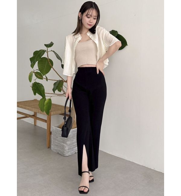 dazzlin「【WEB限定】バックオープンクロップドシャツ」|シャツ・ブラウス|