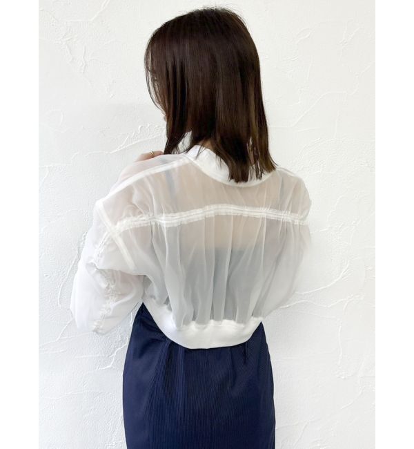 dazzlin「ドロストギャザーシアーブルゾン」|ブルゾン・スタジャン|