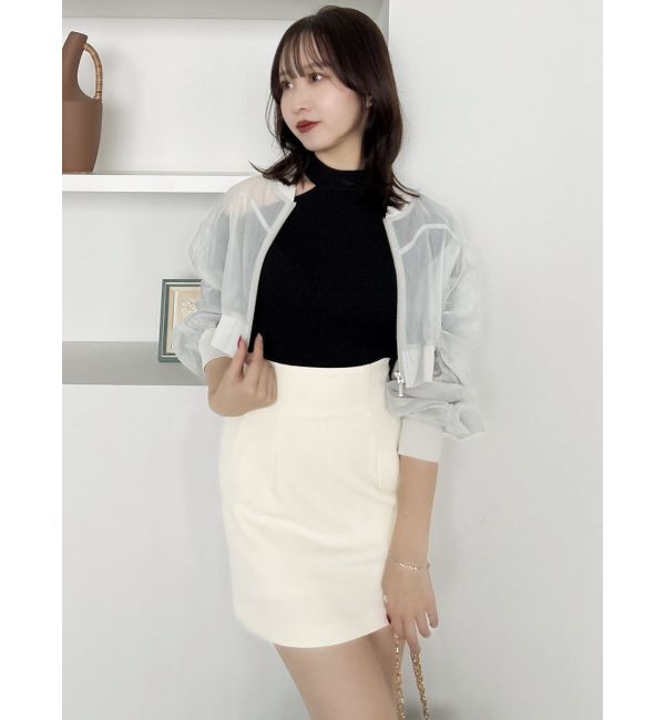 dazzlin「ドロストギャザーシアーブルゾン」|ブルゾン・スタジャン|