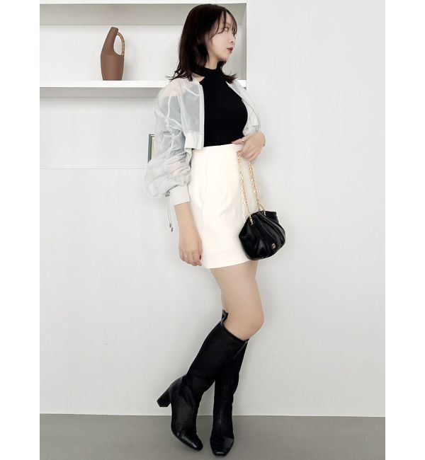 dazzlin「ドロストギャザーシアーブルゾン」|ブルゾン・スタジャン|