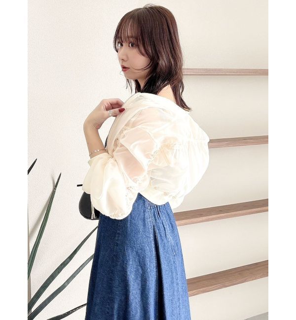 dazzlin「ドロストギャザーシアーブルゾン」|ブルゾン・スタジャン|