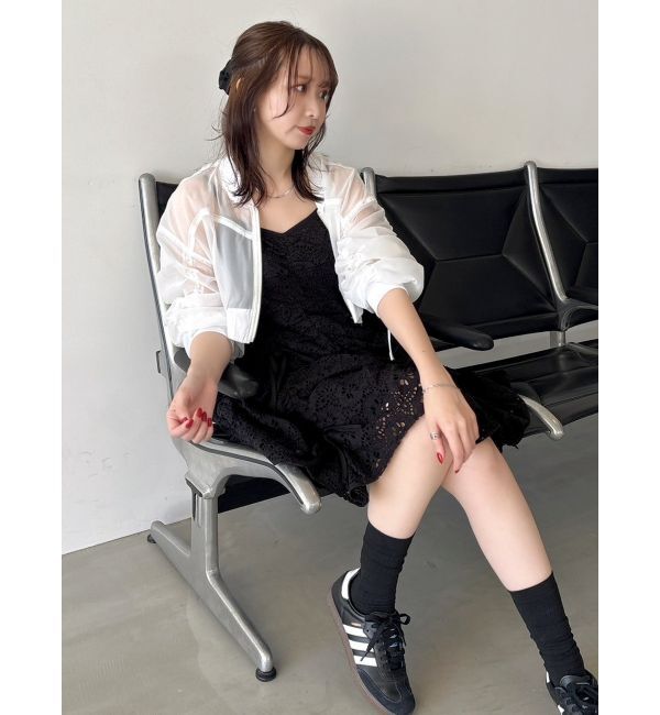 dazzlin「ドロストギャザーシアーブルゾン」|ブルゾン・スタジャン|