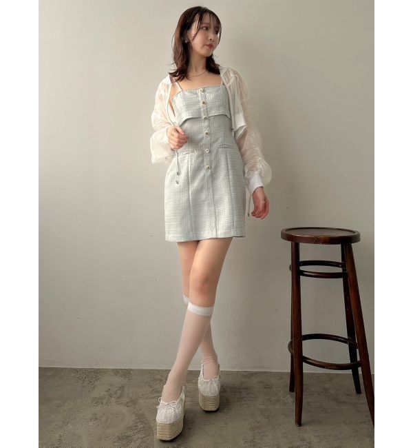 dazzlin「ドロストギャザーシアーブルゾン」|ブルゾン・スタジャン|