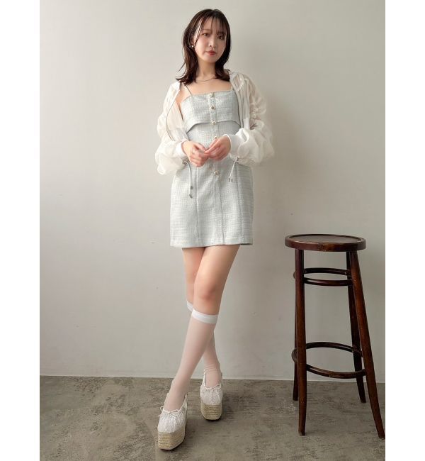 dazzlin「ドロストギャザーシアーブルゾン」|ブルゾン・スタジャン|