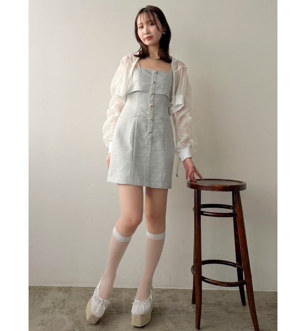 dazzlin「ドロストギャザーシアーブルゾン」|ブルゾン・スタジャン|