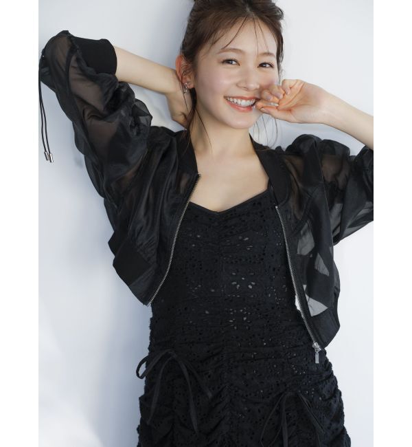 dazzlin「ドロストギャザーシアーブルゾン」|ブルゾン・スタジャン|