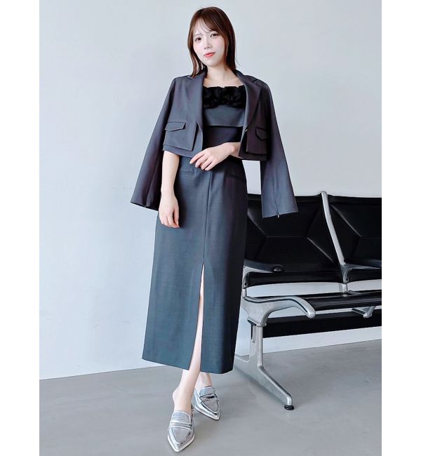 dazzlin「フリルディティールキャミワンピース」|ワンピース|