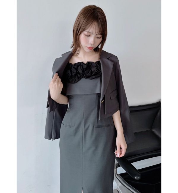 dazzlin「フリルディティールキャミワンピース」|ワンピース|