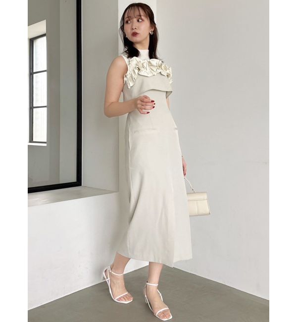 dazzlin「フリルディティールキャミワンピース」|ワンピース|