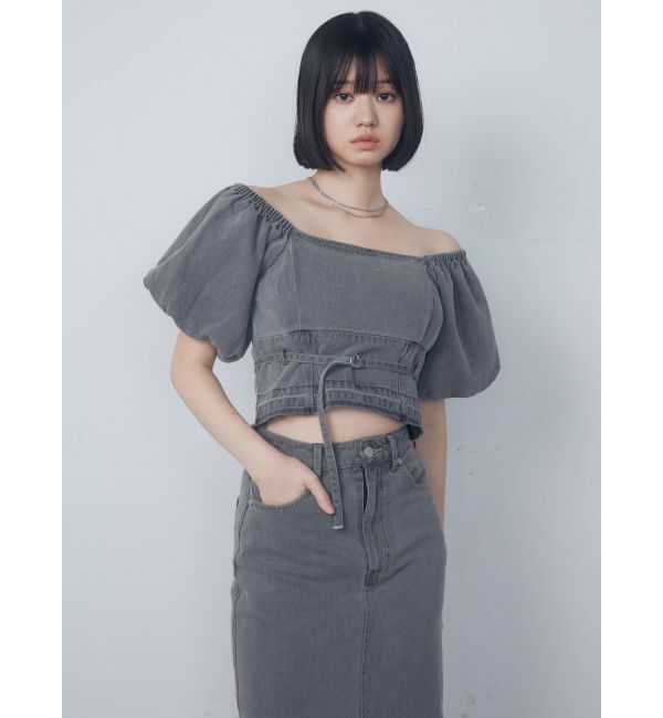 EMODA「デニムオフショルダートップ」|Tシャツ・カットソー|