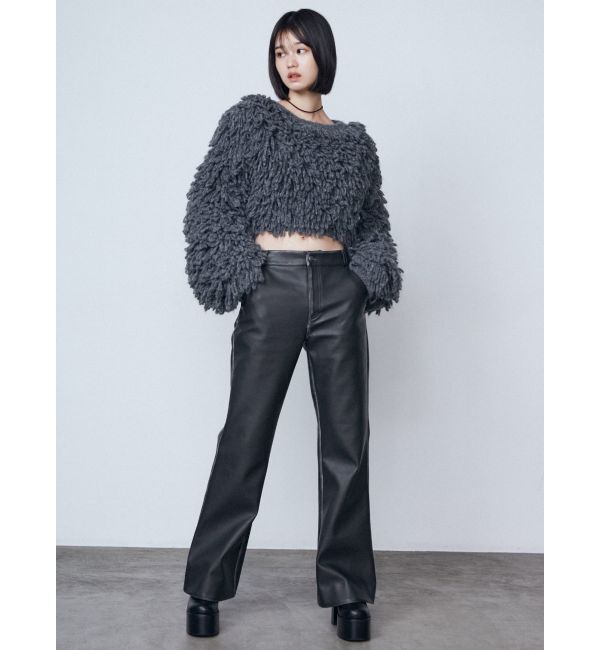 EMODA「バルキーフリンジクロップニット」|ニット・セーター|