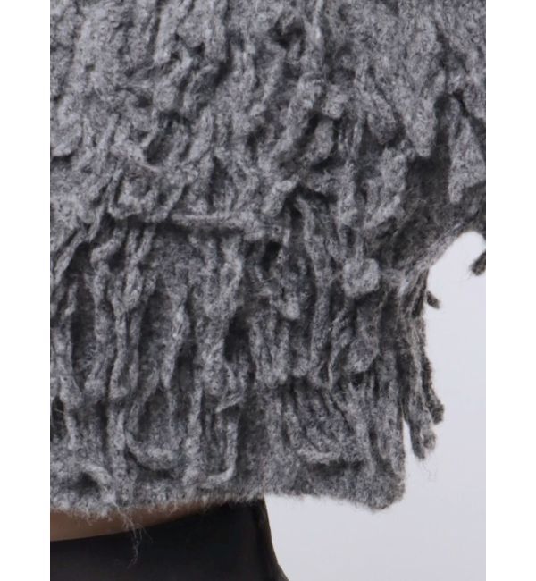 EMODA「バルキーフリンジクロップニット」|ニット・セーター|