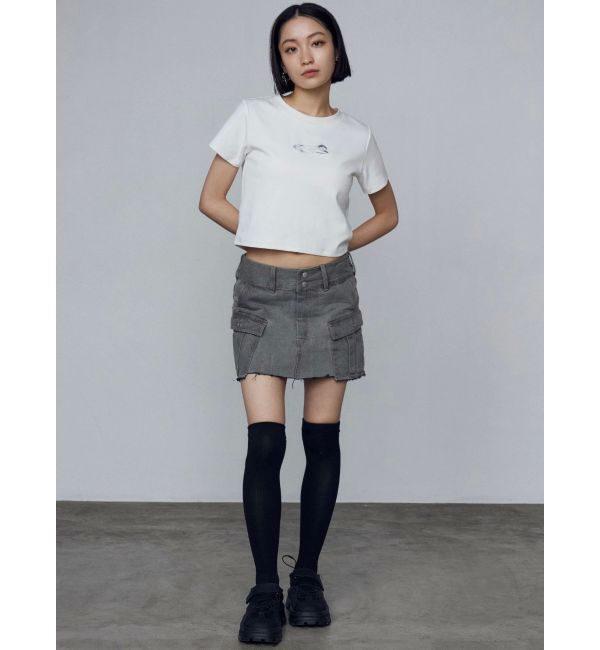 EMODA「ロゴグラデーションミニマルTシャツ」|Tシャツ・カットソー|