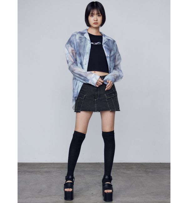 EMODA「ロゴグラデーションミニマルTシャツ」|Tシャツ・カットソー|