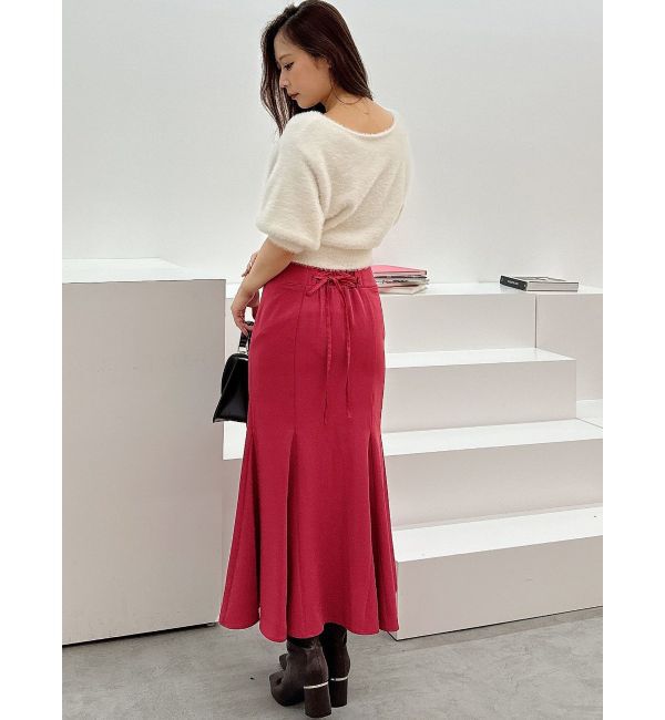 MERCURYDUO「バックレースアップストレッチマーメイドスカート」|スカート|