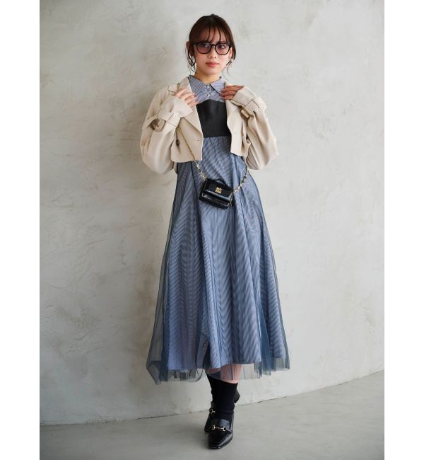 MERCURYDUO「ショートトレンチ」|トレンチコート|